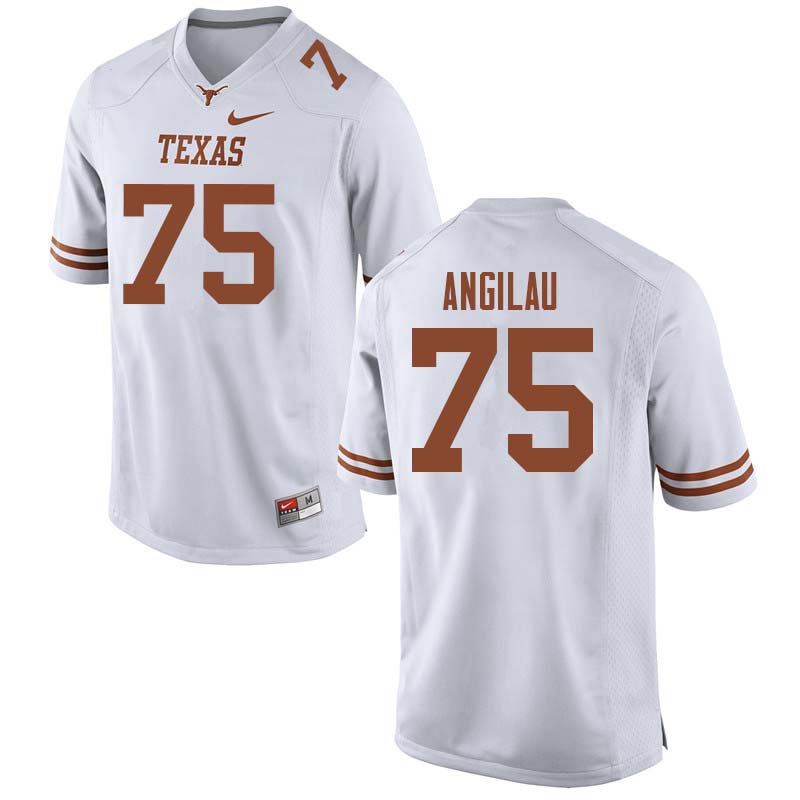 Men #75 Junior Angilau Texas Longhorns College Football Jerseys Sale-White